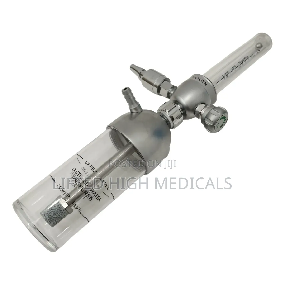 Wall Mounted Oxygen Flowmeter With Humidifier Bottle