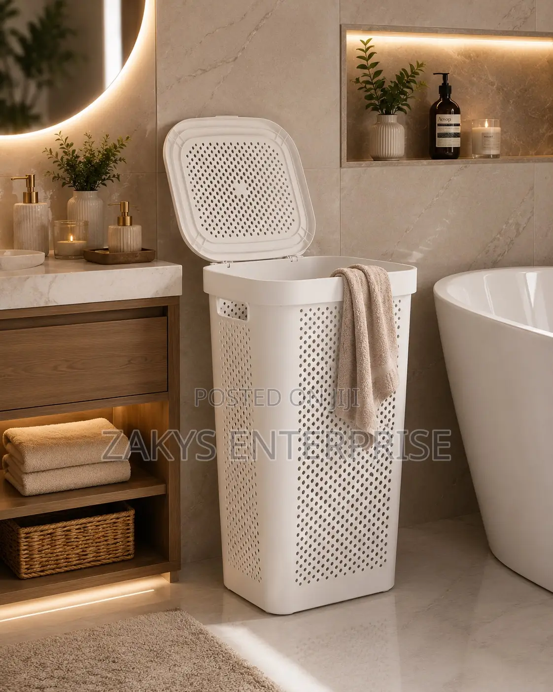 Laundry Basket With Lid