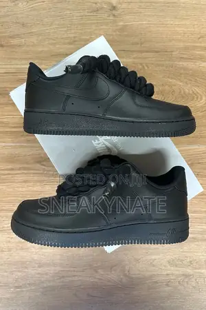 All Black Nike Airforce 1 Sneakers