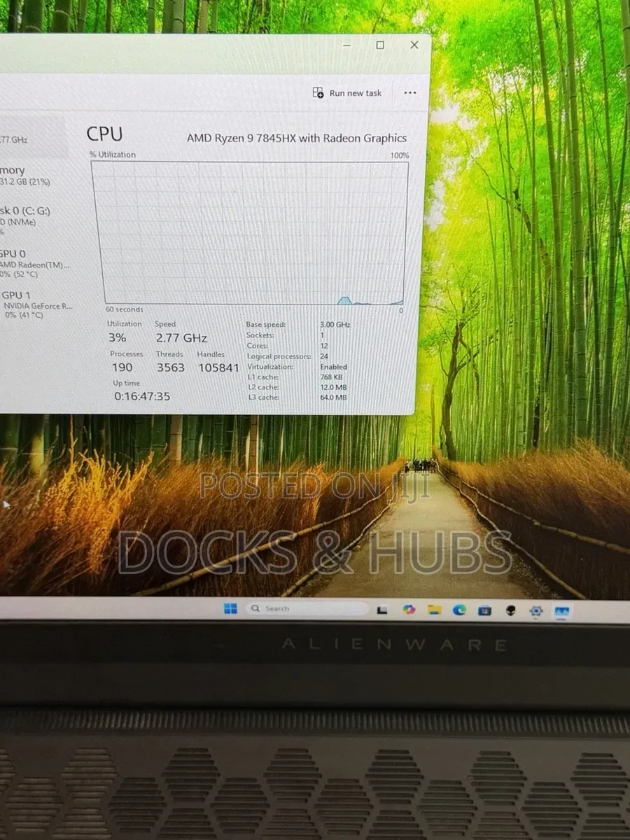 Laptop Dell Allienware M18 R1 32GB AMD Ryzen 9 SSD 1T