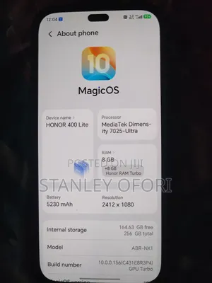 Honor 400 Lite 256 GB Black