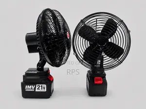 8” Rechargeable Industrial Style Mini Fan