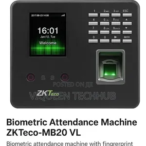 Zkteco Mb20 Pro Time Attendance +Fingerprint+Card+Password