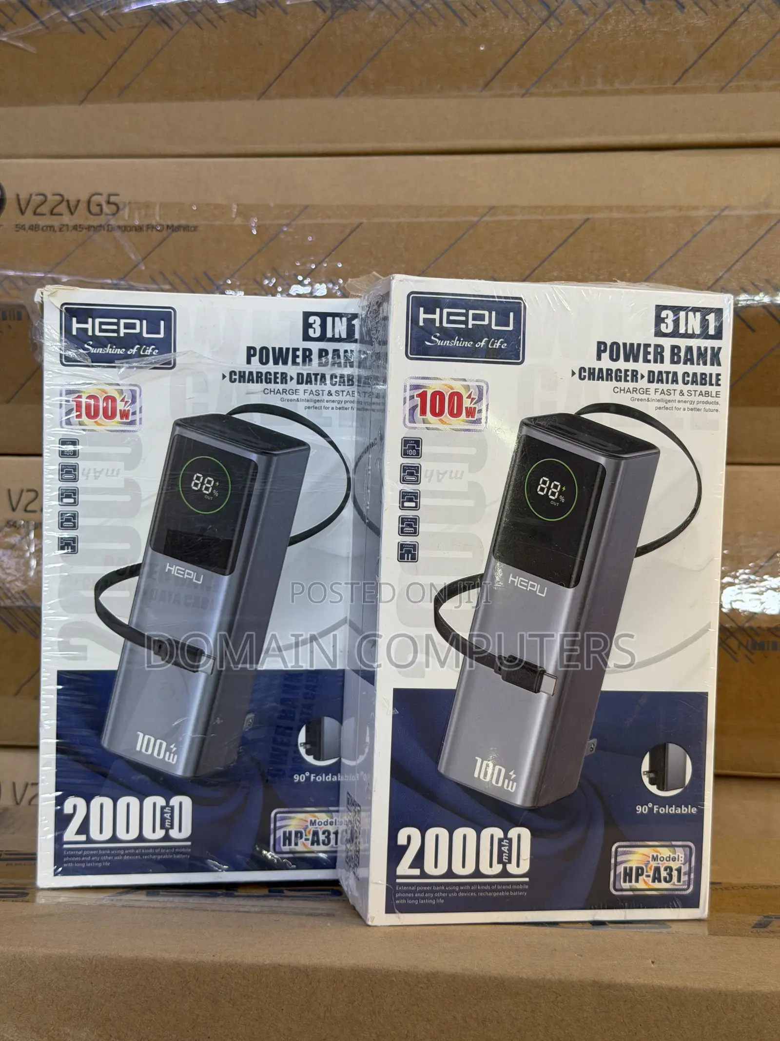Hepu Power Bank 20000mah Capacity