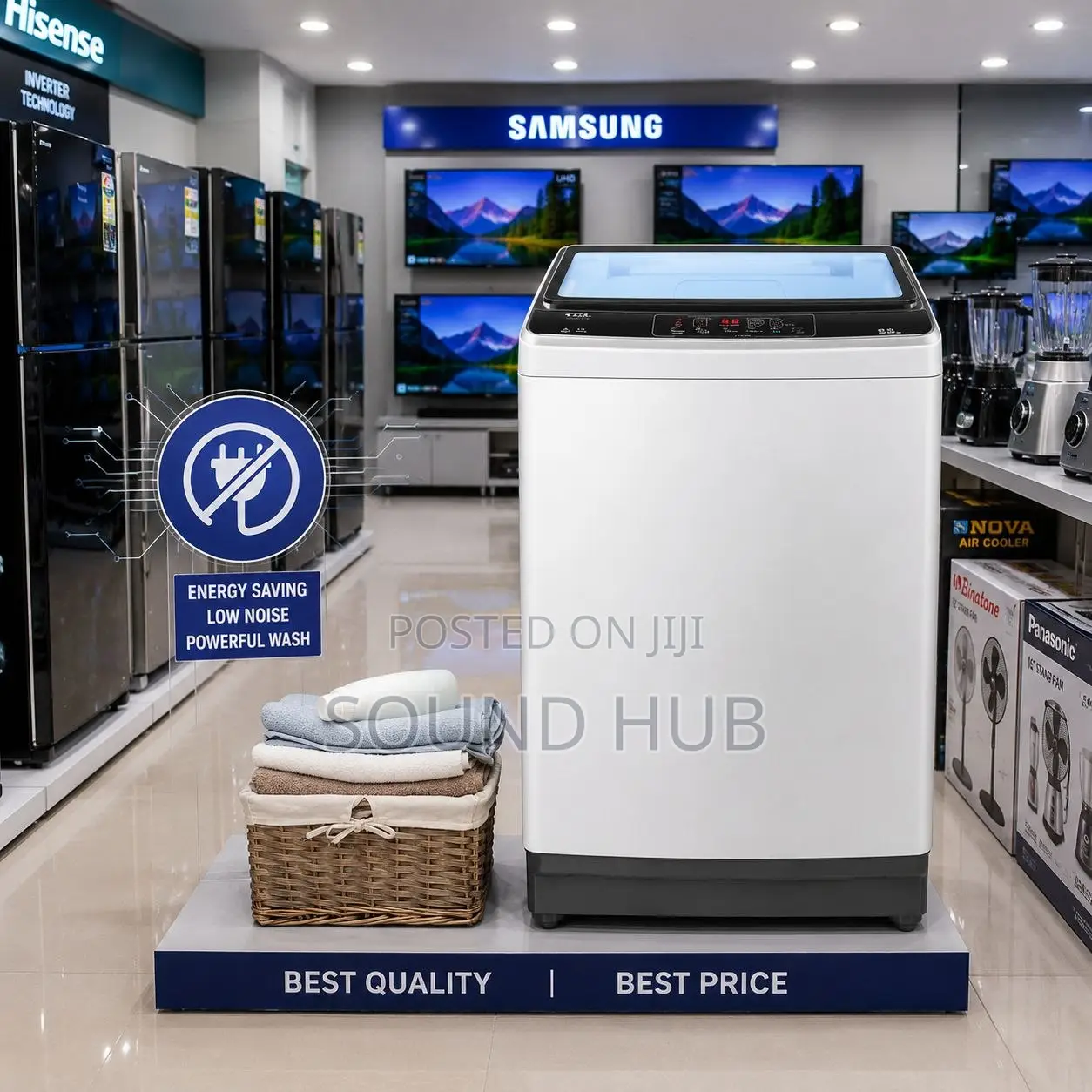 TCL Washing Machine 9kg Top Load Full Auto Silver With Haley Iron Gift