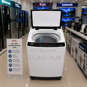 TCL Washing Machine 9kg Top Load Full Auto Silver With Haley Iron Gift