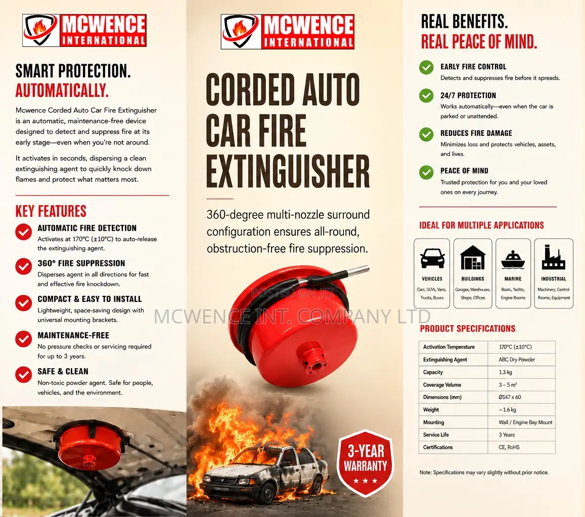 Mcwence Corded Auto Car Fire Extinguisher