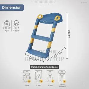 Adjustable Plastic Baby Toilet Ladder Seater