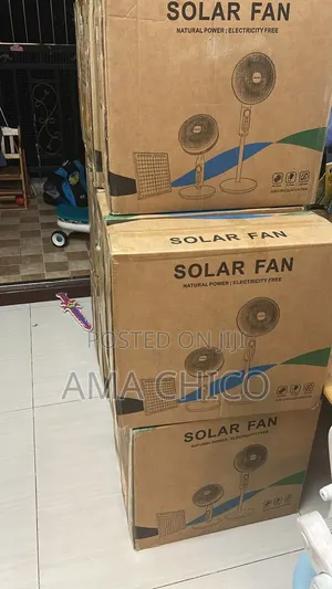 Solar and Electric Rechargeable Fan