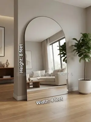 Big Standing Mirror 8ftx4ft_arc Shape Standing Mirror_dressing Mirror