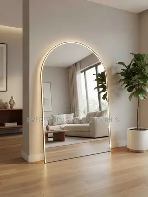 Elegant 6t Led Backlit Arched Mirror – Modern Statement Piece