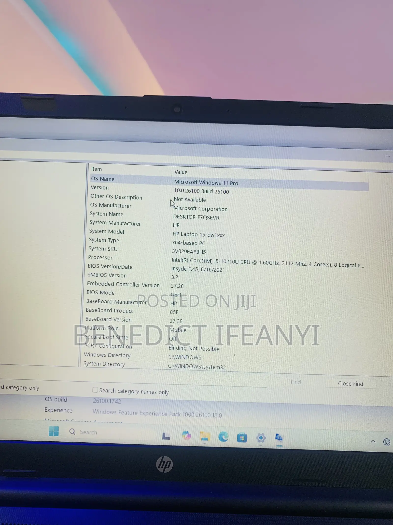 Laptop HP 15-dw1197nia 8GB Intel Core i5 HDD 1T