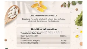Black Seed Oil 2000 Mg | 120 Softgels