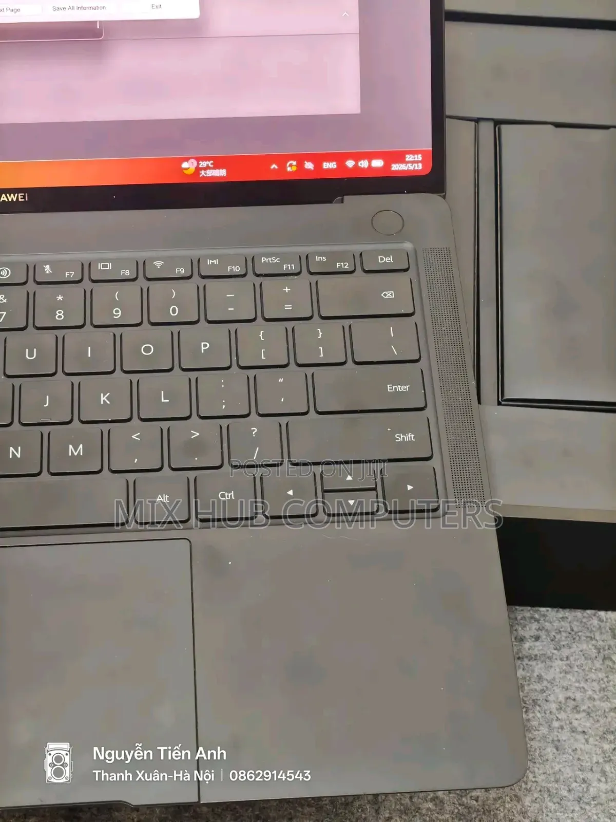 New Laptop Huawei MateBook X Pro 32GB Intel Core Ultra 7 SSD 1T