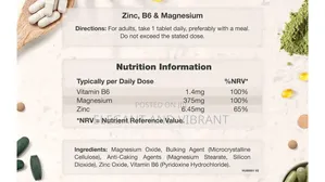 Zinc, Magnesium and Vitamin B6 | 180 Tablets