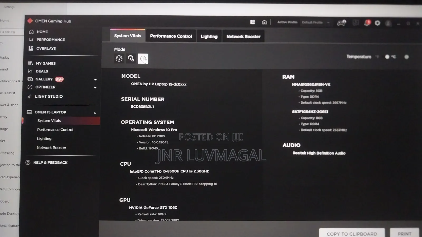 New Laptop HP Omen 15 16GB Intel Core i5 HDD+SSD 500GB