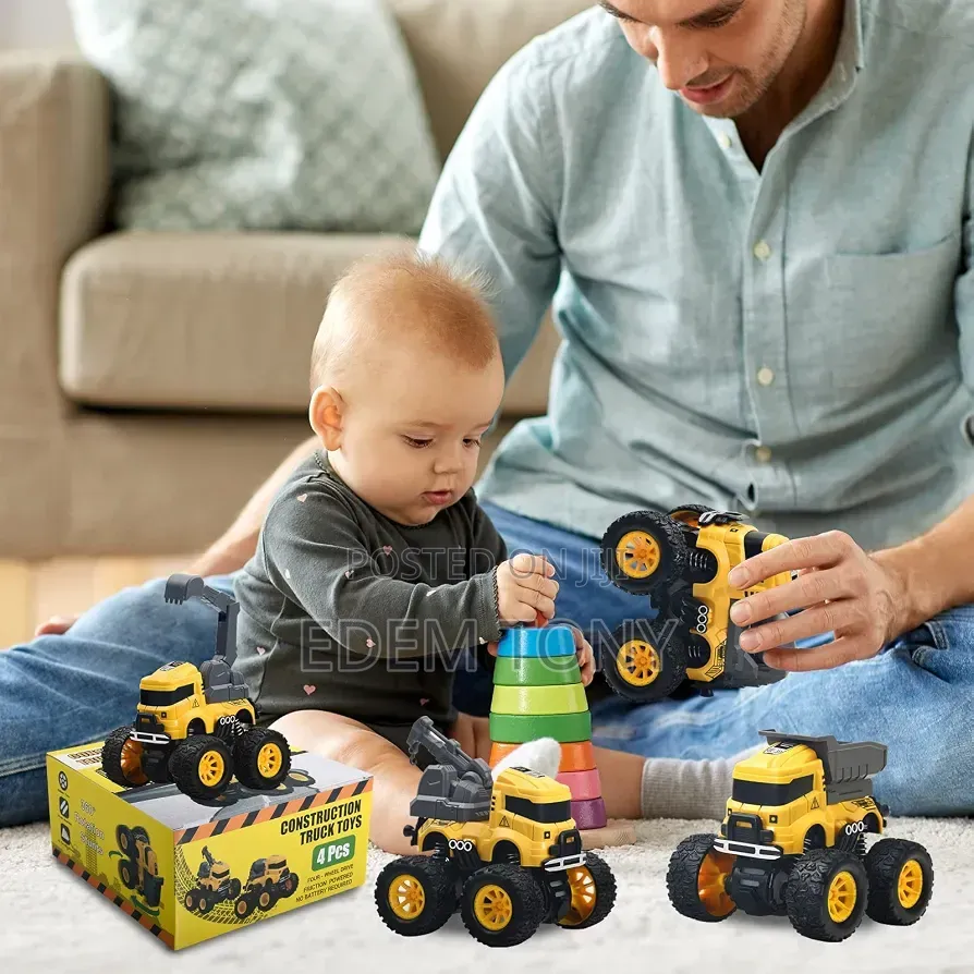 Construction Truck Toys - 4pcs