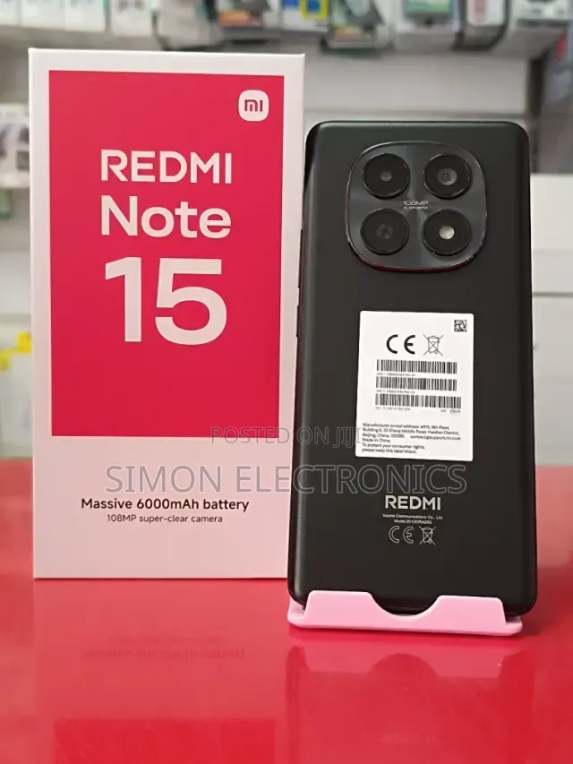 New Xiaomi Redmi Note 15 256 GB Black