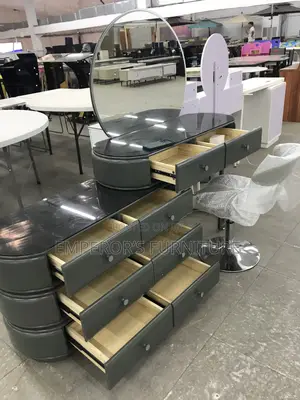Glow Up Station: Imported Led Round Mirror Dressing Table