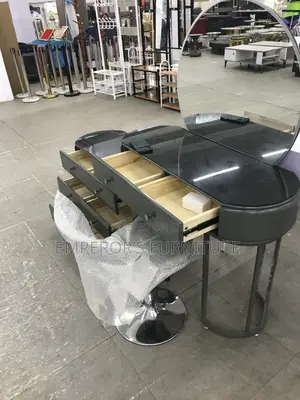Glow Up Station: Imported Led Round Mirror Dressing Table