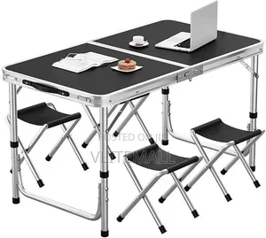 Foldable Table With 4 Chairs