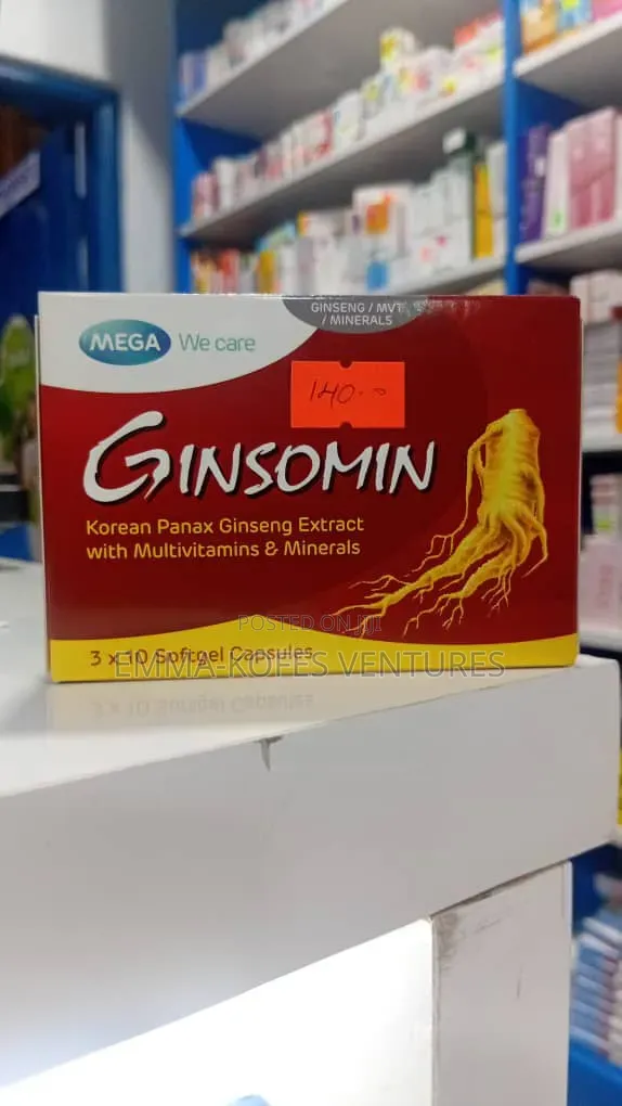 Ginsomin Korean Panax Ginseng+Multivit Minrls - Energy Immune BST