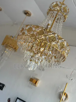 2026 Design Modern Crystal Chandelier Light İRon Metal Ceiling Light