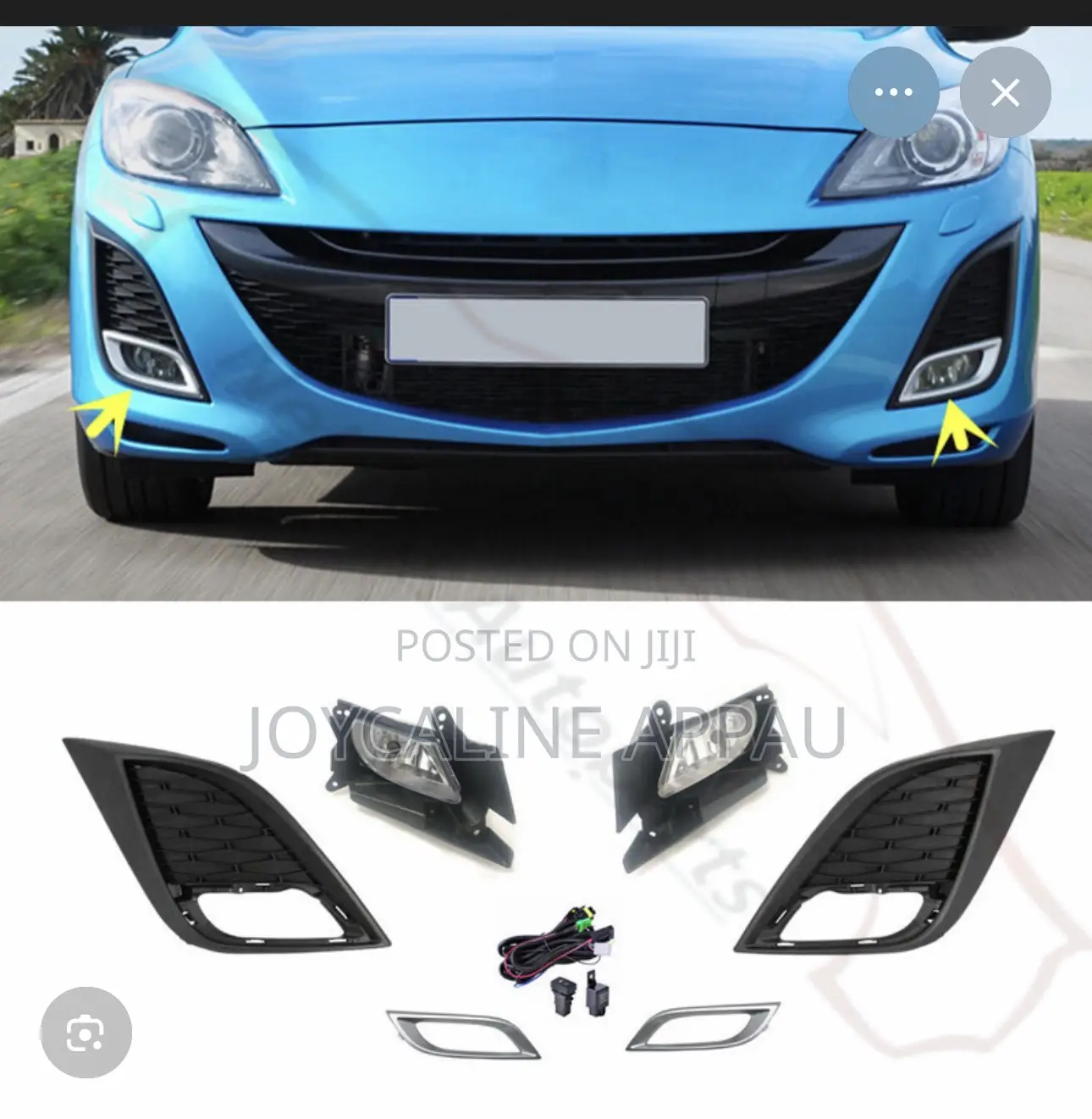 Mazda 3 Fog Light and Cover 2011 to 2013