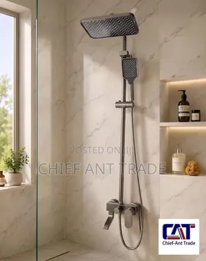 3 Flow Hot and Cold Shower Mixer 801g Grey