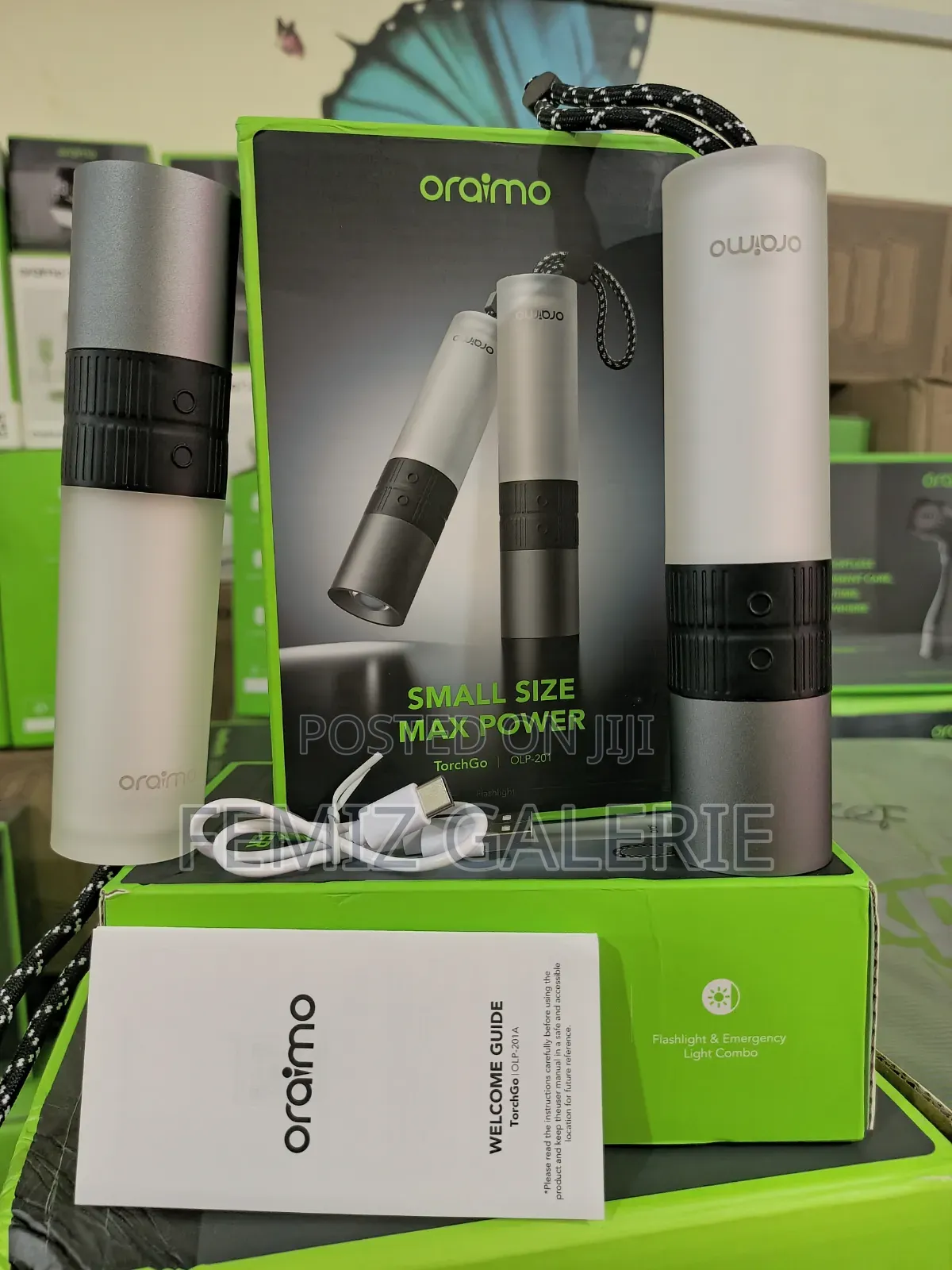 Oraimo Torchgo Portable Compact Powerful Flashlight - 2in1 Box