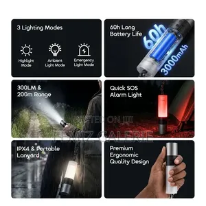 Oraimo Torchgo Portable Compact Powerful Flashlight - 2in1 Box