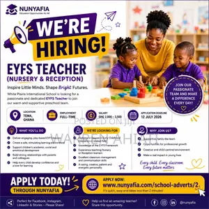 Early Years Foundation Stage (Eyfs) Teacher
