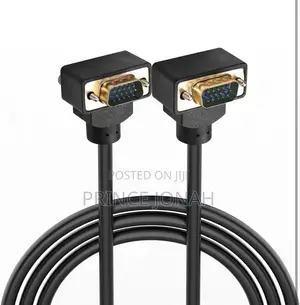 Right Angle Vga Cable 15 Pin Full Hd 1080p High Resolution 1.5m