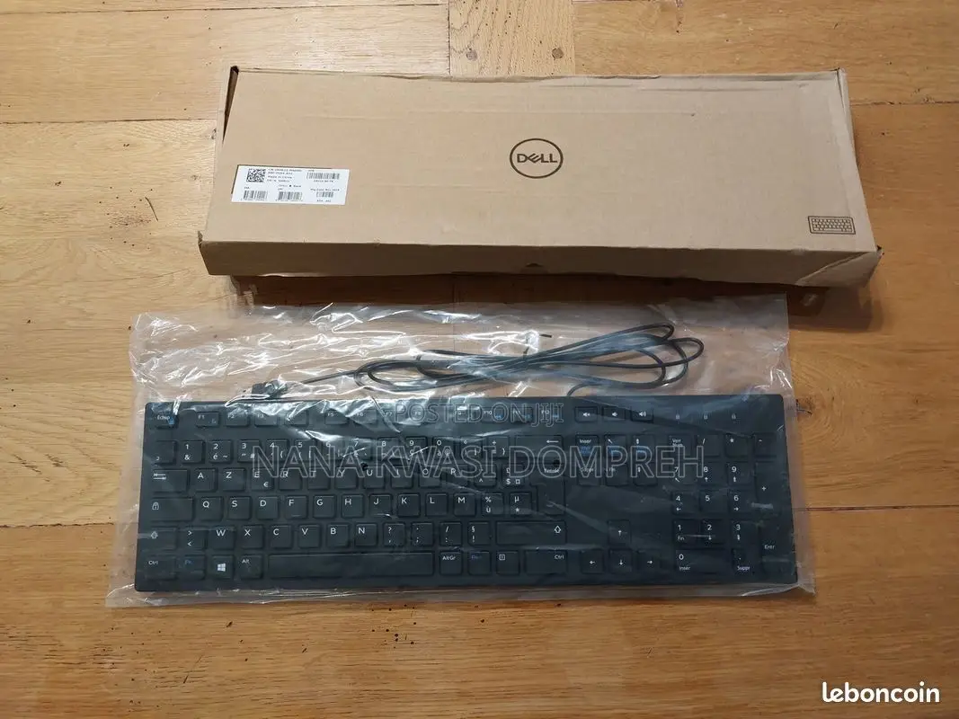 Uk More in Stock New Dell Slim Wired Keyboard Kb216-Bk-Us Black