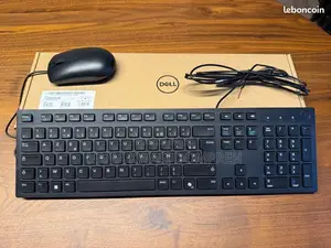 Uk More in Stock New Dell Slim Wired Keyboard Kb216-Bk-Us Black