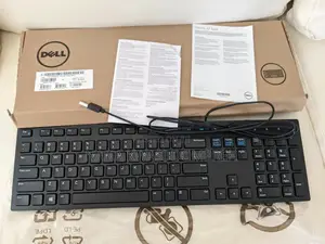 Uk More in Stock New Dell Slim Wired Keyboard Kb216-Bk-Us Black