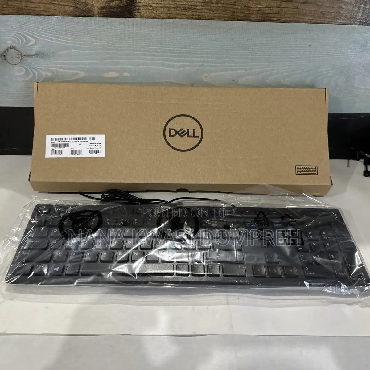 Uk More in Stock New Dell Slim Wired Keyboard Kb216-Bk-Us Black