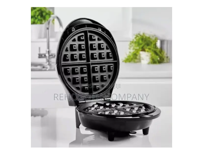 George Home Black Non-Stick Waffle Maker Gwm101b-21