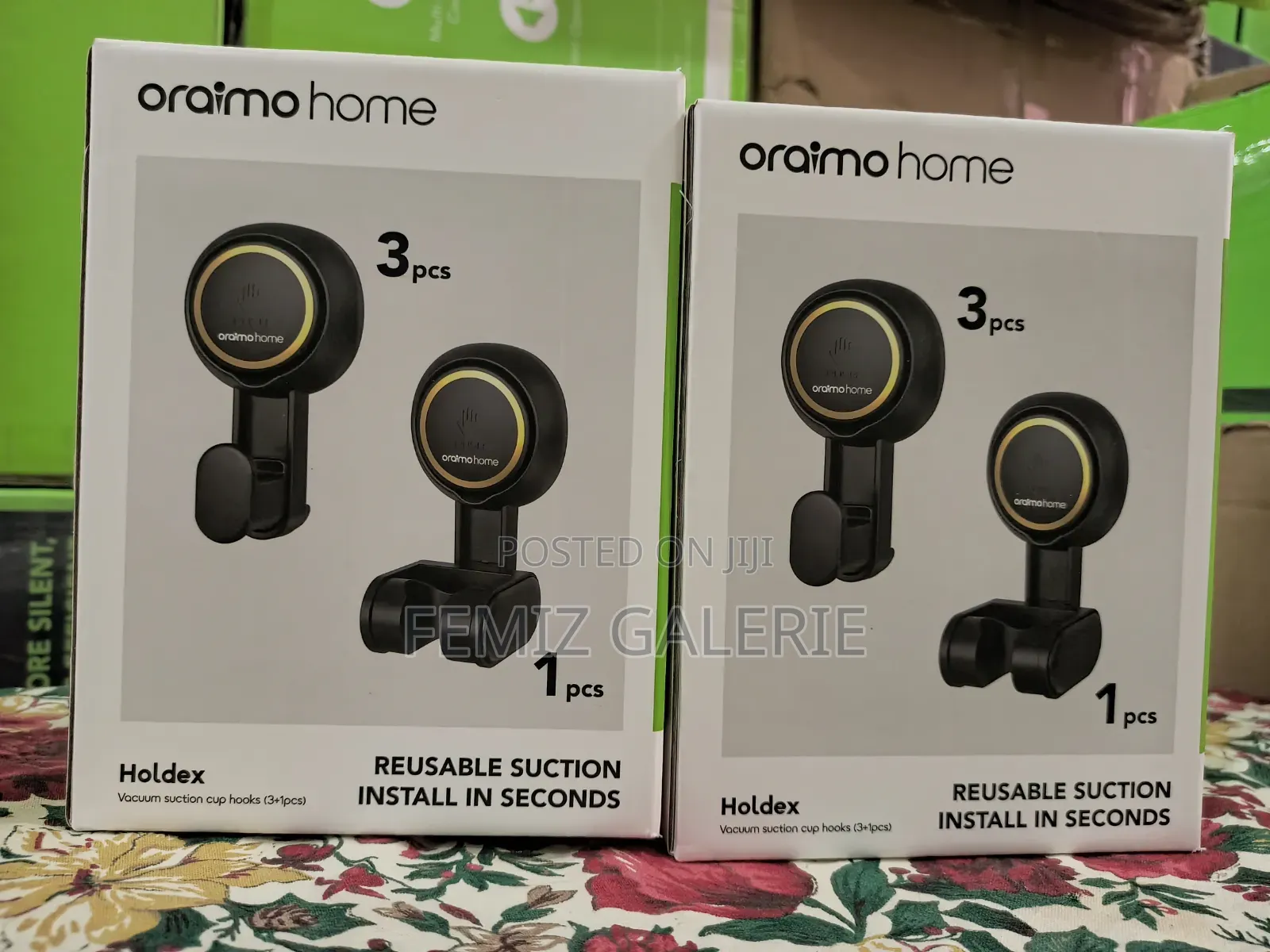 Oraimo Holdex 5kg Load Capacity Reusable Vacuum Suction Cup Hooks