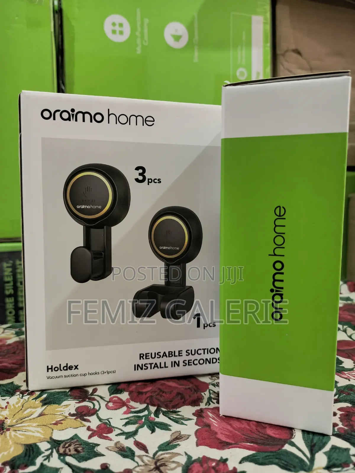 Oraimo Holdex 5kg Load Capacity Reusable Vacuum Suction Cup Hooks