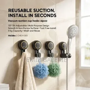 Oraimo Holdex 5kg Load Capacity Reusable Vacuum Suction Cup Hooks