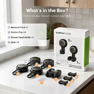 Oraimo Holdex 5kg Load Capacity Reusable Vacuum Suction Cup Hooks