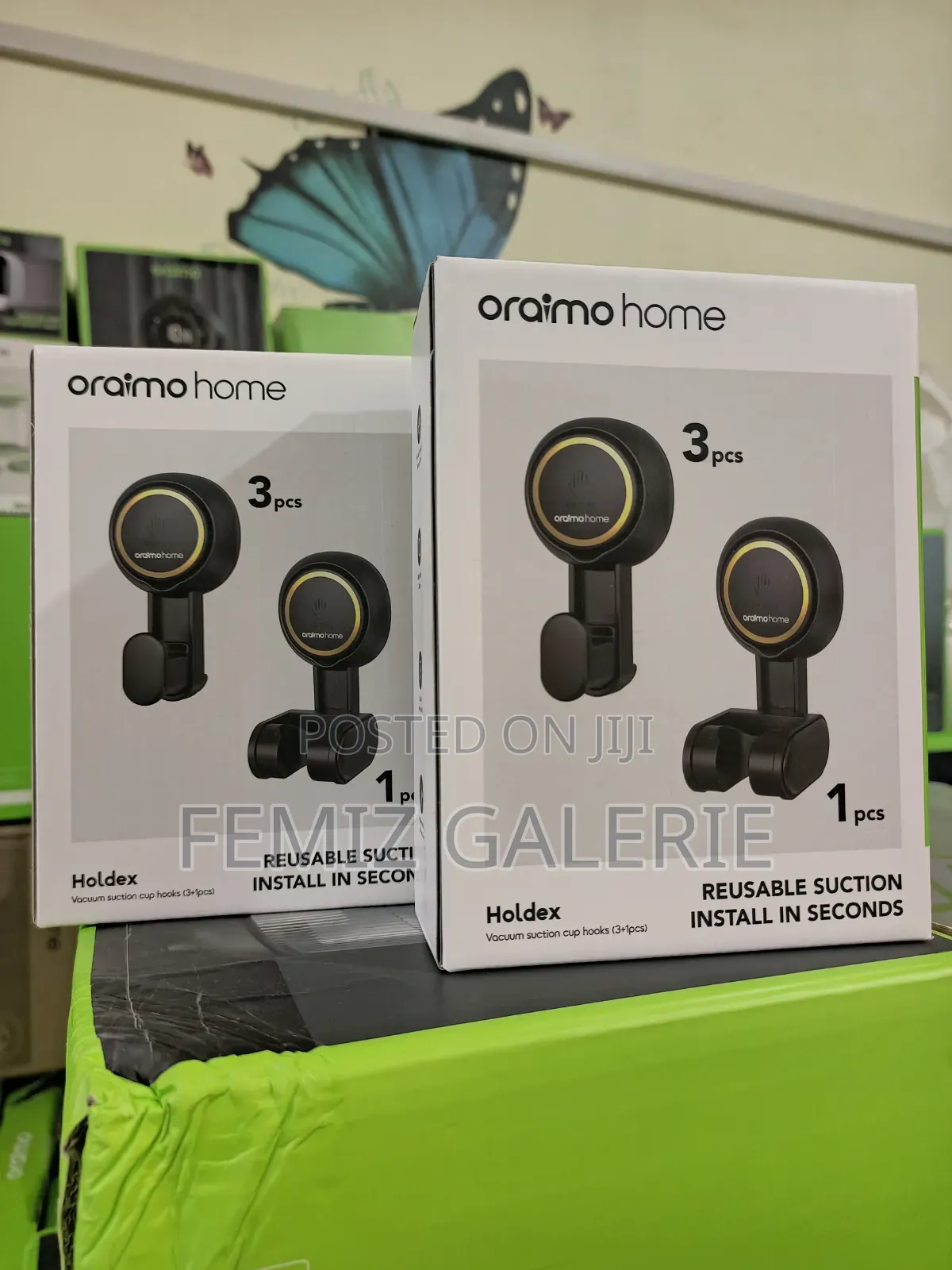 Oraimo Holdex 5kg Load Capacity Reusable Vacuum Suction Cup Hooks