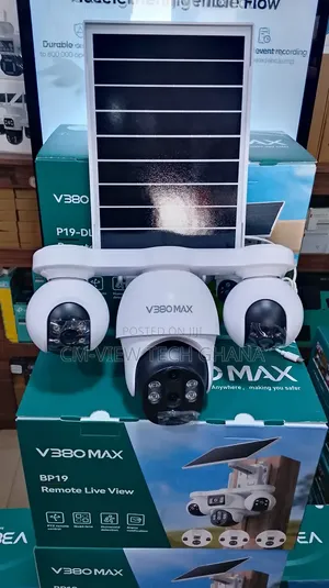 V380max 3lens 4g Solar Camera 6mp Human Tracking 2way Audio