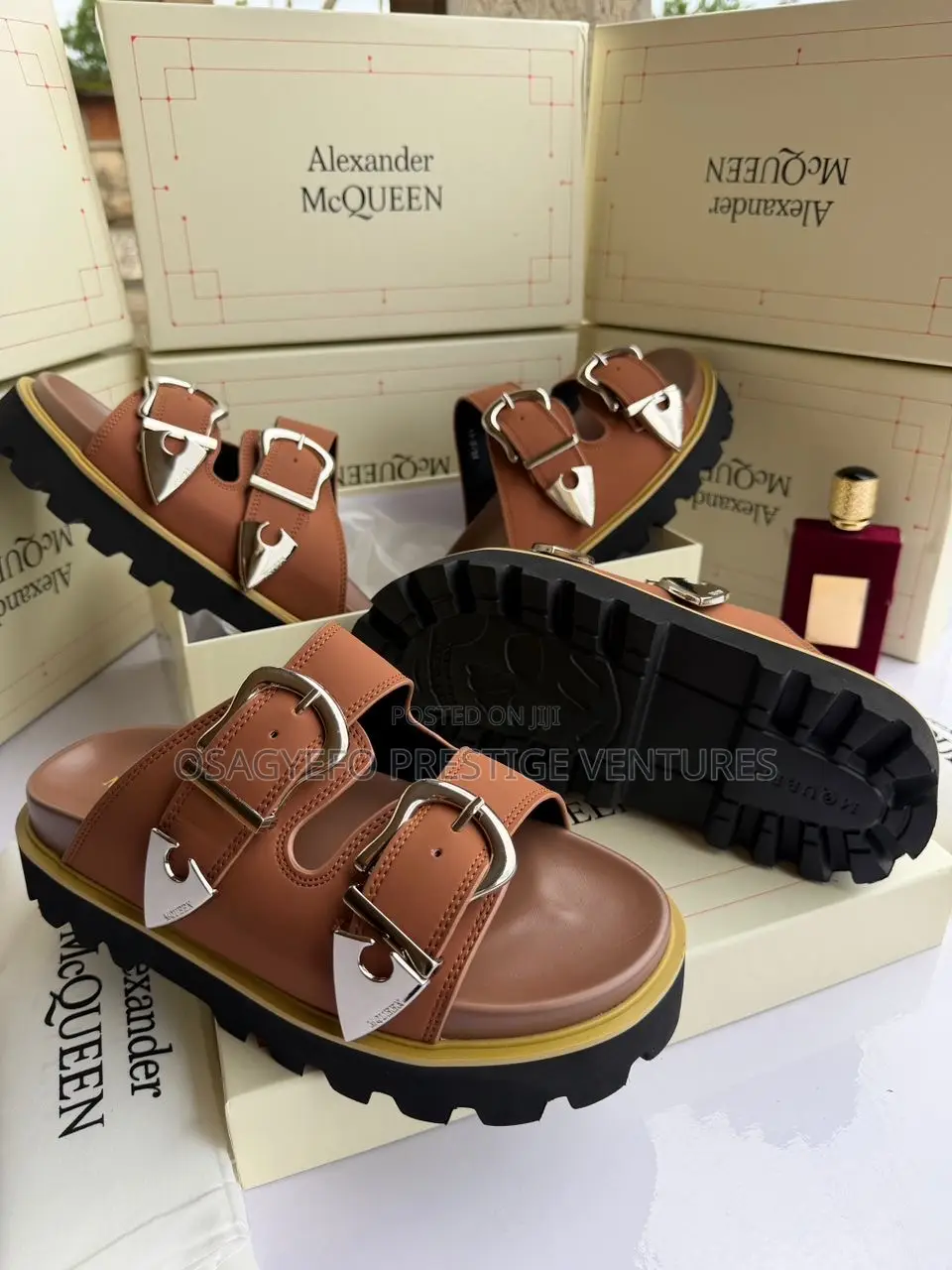 Quality and Trendy Alexander McQueen Designer Buckle Sandals