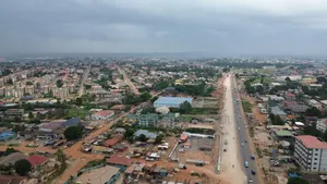 Busy Main Road Side 2 and Half Plots for Sale at Adenta