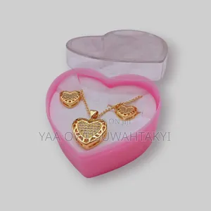 Gold Necklace and Earring Set