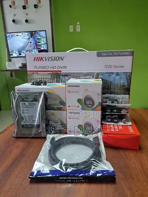 4-Channel Analog Colourvu Complete Hikvision CCTV Camera Kits