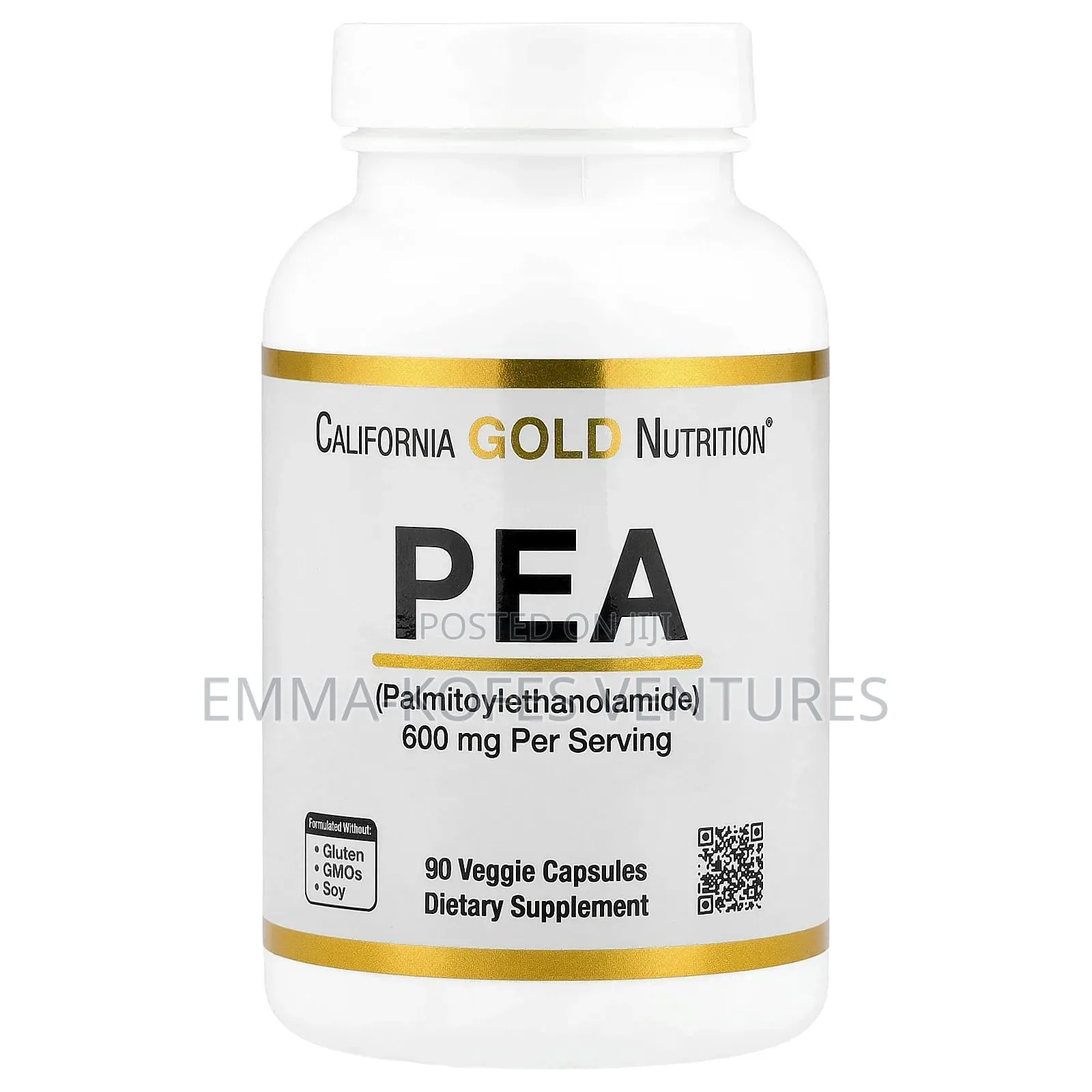 Pre-Order California Gold Nutrition Pea 600mg 90 Veg Caps - Usa Import