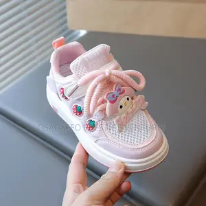My Melody Pink Kids Sneakers – Cute Strawberry Casual Shoes